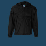 Unisex Packable Half-Zip Hooded Pullover Jacket