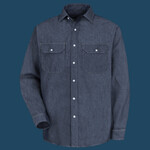 Men's Deluxe Denim Long Sleeve Shirt