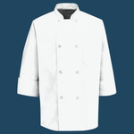 Eight Pearl Button Chef Coat