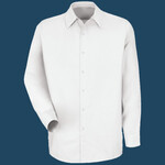 Men's Specialized Pocketless Poplin Long Sleeve Work Shirt
