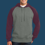 Raglan Colorblock Pullover Hooded Sweatshirt
