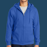 Tall Essential Fleece Full Zip Hooded Sweatshirt