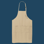 Easy Care Extra Long Bib Apron with Stain Release