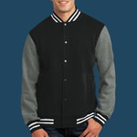 Fleece Letterman Jacket