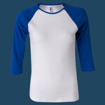 Women’s 1X1 Baby Rib Raglan Three-Quarter Sleeve Tee