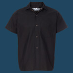 Poplin Cook Shirt with Gripper Closures