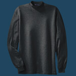 Interlock Knit Mock Turtleneck