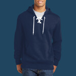 Lace Up Pullover Hooded Sweatshirt