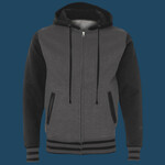 Unisex Heavyweight Varsity Full-Zip Hooded Sweatshirt