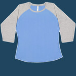 Women's Baseball Fine Jersey Three-Quarter Sleeve Tee