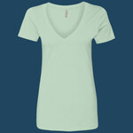 Women’s CVC Deep V-Neck T-Shirt