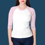 4353 Baby Rib 3/4 Sleeve Raglan