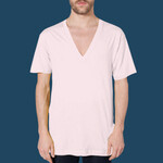 6456 Sheer Jersey V-Neck S/S Summer T-Shirt
