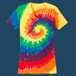 Women's Tie Dye V Neck Tee