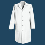 Unisex Button Front Lab Coat