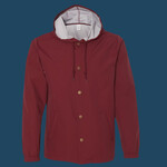 Men's Water-Resistant Hooded Windbreaker