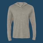 Unisex Triblend Hooded Long Sleeve Pullover T-Shirt