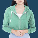 F397 Cropped Flex Fleece Hooded Sweatshirt