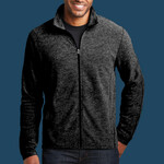 Heather Microfleece Full Zip Jacket