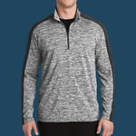 PosiCharge ® Electric Heather Colorblock 1/4 Zip Pullover