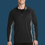 Sport Wick ® Stretch Contrast 1/4 Zip Pullover