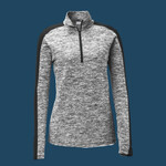 Women's PosiCharge ® Electric Heather Colorblock 1/4 Zip Pullover