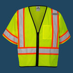 Unisex Class 3 Mesh Zippered Vest