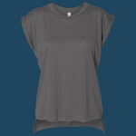 Women’s Flowy Rolled Cuffs Muscle Tee