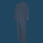 Men's Extended Sizes Button-Front Cotton Coveral