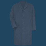 Unisex Extended Sizes Button Front Lab Coat