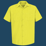 Men's Tall Enhanced Visibility Short Sleeve Work Shirt