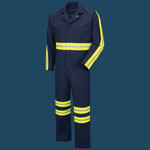 Men's Enhanced Visibility Action Back Coverall