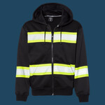 Men's EV Series® Enhanced Visibility Full-Zip Hooded Sweatshirt