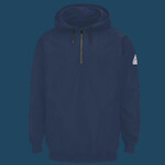 Pullover Hooded Fleece Sweatshirt Quarter-Zip