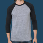 Unisex Triblend Three-Quarter Sleeve Raglan T-Shirt