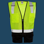 Unisex Black Bottom Mesh Class 2 Vest