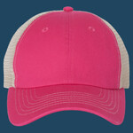 Contrast-Stitch Mesh-Back Cap