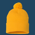 12" Pom-Pom Cuffed Beanie