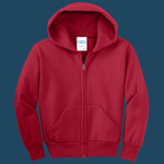 Youth Core Fleece Full Zip Hooded Sweatshirt