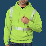 Unisex USA-Made High Visibility Hooded Sweatshirt