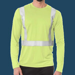 Men's USA-Made Hi-Visibility Long Sleeve Performance T-Shirt