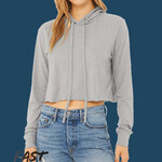 Women’s Triblend Crop Long Sleeve Hoodie Tee