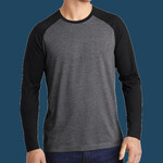 PosiCharge ® Long Sleeve Tri Blend Wicking Raglan Tee