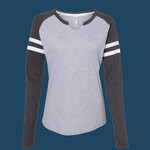 Women's Fine Jersey Mash Up Long Sleeve T-Shirt