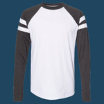 Unisex Fine Jersey Mash Up Long Sleeve Tee