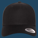Premium Five-Panel Curved Bill Snapback Cap