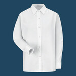 Women's Long Sleeve Specialized Pocketless Poplin Work Shirt