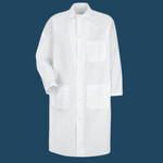 Unisex Butcher Coat with Exterior Chest Pocket