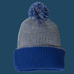 12" Speckled Pom-Pom Cuffed Beanie