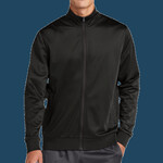Tricot Sleeve Stripe Track Jacket